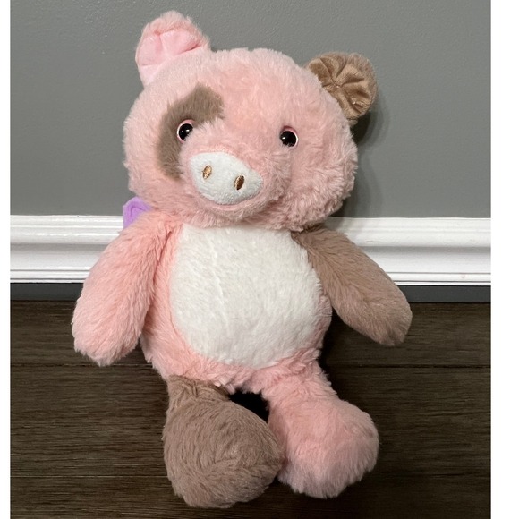 Kellytoy Pink & Brown Pig with Wings Plush - Picture 1 of 5
